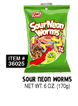 Sour Neon Worms