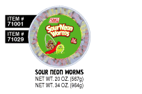 Sour Neon Worms